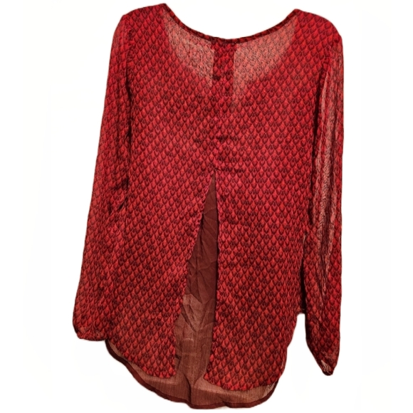 Lucky Brand Red Blouse - Picture 2 of 4